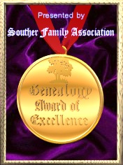 Souther Family Association Genealogy Award
of Excellence